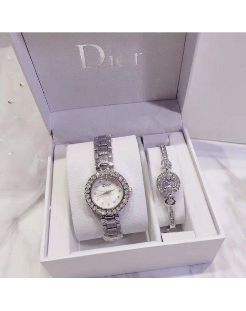 ディオール 時計 お洒落人気 簡約 ブレスレット ダイヤモンド付き女性向け
