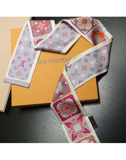 ルイヴィドン スカーフ シルク製 ソフト 経典モノグラム オシャレ花絵柄プリント 柔らかい 