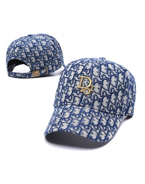 ディオール キャップ 漁師の帽子 オシャレモノグラム 刺繍ロゴ付き カジュアル 男女兼用 大小調節可能 ファッション日焼け止め